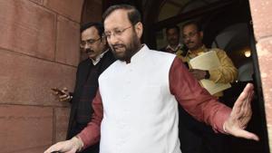 The Prakash Javadekar-led Union human resource development (HRD) ministry had on October 31 extended the deadline of the committee to December 15.(Sanjeev Verma/HT File Photo) The Prakash Javadekar-led Union human resource development (HRD) ministry had on October 31 extended the deadline of the committee to December 15.(Sanjeev Verma/HT File Photo)