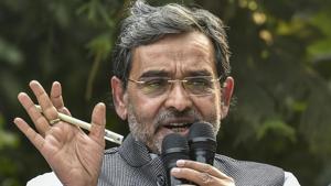 A coup has been a possibility in the RLSP ever since Upendra Kushwaha (pictured) rejected BJP’s seat offer for the 2019 Lok Sabha polls as “less than respectable”.(PTI/File Photo) A coup has been a possibility in the RLSP ever since Upendra Kushwaha (pictured) rejected BJP’s seat offer for the 2019 Lok Sabha polls as “less than respectable”.(PTI/File Photo)