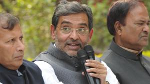 RLSP chief Upendra Kushwaha recently split from the NDA.(HT File Photo) RLSP chief Upendra Kushwaha recently split from the NDA.(HT File Photo)