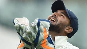 India's wicket-keeper Rishabh Pant celebrates catching Australia's batsman Josh Hazlewood.(AFP) India's wicket-keeper Rishabh Pant celebrates catching Australia's batsman Josh Hazlewood.(AFP)