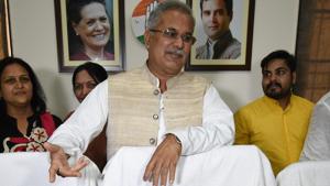 Hailing from the influential Kurmi community, which accounts for around 14 per cent of Chhattisgarh’s population of around 2.5 crore, Bhupesh Baghel, 57, is known for his political acumen with strong leadership qualities.(Arijit Sen/HT Photo) Hailing from the influential Kurmi community, which accounts for around 14 per cent of Chhattisgarh’s population of around 2.5 crore, Bhupesh Baghel, 57, is known for his political acumen with strong leadership qualities.(Arijit Sen/HT Photo)