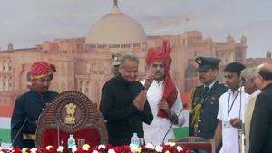 Rajasthan CM Ashok Gehlot on Tuesday ordered transfer of 40 IAS officials (File Photo)(HT Photo) Rajasthan CM Ashok Gehlot on Tuesday ordered transfer of 40 IAS officials (File Photo)(HT Photo)