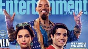 Will Smith, Mena Massoud and Naomi Scott star in Guy Ritchie’s live-action Aladdin. Will Smith, Mena Massoud and Naomi Scott star in Guy Ritchie’s live-action Aladdin.