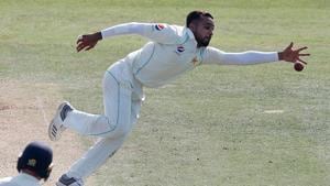 File image of Pakistan medium-pacer Faheem Ashraf in action during a Test match.(AFP) File image of Pakistan medium-pacer Faheem Ashraf in action during a Test match.(AFP)