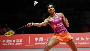 File image of Indian shuttler PV Sindhu in action during a match.(AFP) File image of Indian shuttler PV Sindhu in action during a match.(AFP)