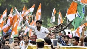 Called the ‘Yuva Kranti Yatra’, the march that began on Tuesday will proceed across the country and culminate in Delhi on January 30 on Martyr’s Day, which marks the assassination of Mahatma Gandhi.(Amal KS/HT File Photo) Called the ‘Yuva Kranti Yatra’, the march that began on Tuesday will proceed across the country and culminate in Delhi on January 30 on Martyr’s Day, which marks the assassination of Mahatma Gandhi.(Amal KS/HT File Photo)