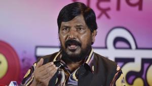 Minister of State for Social Justice and Empowerment Ramdas Athawale has said that Rs 15 lakh in ever account promise will be kept(Pratham Gokhale/HT file photo) Minister of State for Social Justice and Empowerment Ramdas Athawale has said that Rs 15 lakh in ever account promise will be kept(Pratham Gokhale/HT file photo)