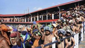 BJP leader C K Padmanabhan, who had been observing indefinite hunger strike for the past 10 days outside the Secretariat in Kerala on the Sabarimala issue, was arrested and admitted to the hospital on Wednesday.(PTI) BJP leader C K Padmanabhan, who had been observing indefinite hunger strike for the past 10 days outside the Secretariat in Kerala on the Sabarimala issue, was arrested and admitted to the hospital on Wednesday.(PTI)