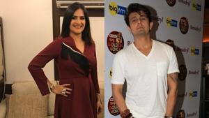 Sonu Nigam has replied to Sona Mohapatra’s tweets criticising him for his comments on Anu Malik and Pakistani artists.(IANS) Sonu Nigam has replied to Sona Mohapatra’s tweets criticising him for his comments on Anu Malik and Pakistani artists.(IANS)