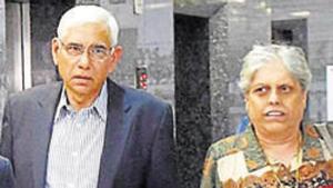 File image of Vinod Rai and Diana Edulji.(PTI) File image of Vinod Rai and Diana Edulji.(PTI)