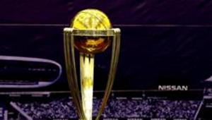 FILE PHOTO: The International Cricket Council (ICC) Cricket World Cup 2019 Trophy.(REUTERS) FILE PHOTO: The International Cricket Council (ICC) Cricket World Cup 2019 Trophy.(REUTERS)