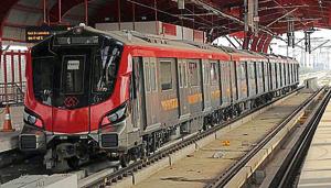 Currently, the Metro is running on an 8-km stretch from Transport Nagar to Charbagh(HT Photo) Currently, the Metro is running on an 8-km stretch from Transport Nagar to Charbagh(HT Photo)