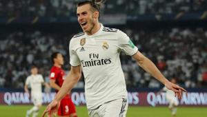 Soccer Football - Club World Cup - Semi-Final - Kashima Antlers v Real Madrid - Zayed Sports City Stadium, Abu Dhabi, United Arab Emirates - December 19, 2018 Real Madrid's Gareth Bale celebrates scoring their second goal(REUTERS) Soccer Football - Club World Cup - Semi-Final - Kashima Antlers v Real Madrid - Zayed Sports City Stadium, Abu Dhabi, United Arab Emirates - December 19, 2018 Real Madrid's Gareth Bale celebrates scoring their second goal(REUTERS)