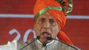 Union Home Minister Rajnath Singh on Sunday rejected actor Naseeruddin Shah’s concerns that “intolerance” was rising in the country (PIB File Photo)(PTI) Union Home Minister Rajnath Singh on Sunday rejected actor Naseeruddin Shah’s concerns that “intolerance” was rising in the country (PIB File Photo)(PTI)