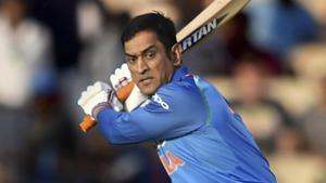 Indian batsman MS Dhoni plays a shot during the 4th ODI cricket match against West Indies at Brabourne Stadium, in Mumbai, Monday, Oct 29, 2018.(AP) Indian batsman MS Dhoni plays a shot during the 4th ODI cricket match against West Indies at Brabourne Stadium, in Mumbai, Monday, Oct 29, 2018.(AP)
