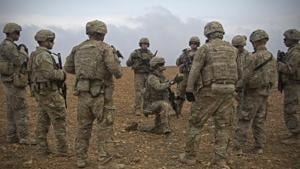 US soldiers during a combined joint patrol rehearsal in Manbij, Syria. The order has been signed for the withdrawal of American troops from Syria, where they have been deployed to assist in the war against the Islamic State jihadist group.(AP File Photo) US soldiers during a combined joint patrol rehearsal in Manbij, Syria. The order has been signed for the withdrawal of American troops from Syria, where they have been deployed to assist in the war against the Islamic State jihadist group.(AP File Photo)
