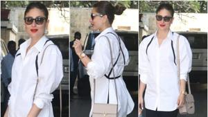 Kareena Kapoor Khan spotted in Mumbai on Christmas(Viral Bhayani) Kareena Kapoor Khan spotted in Mumbai on Christmas(Viral Bhayani)