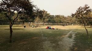 The public park of Sector 58 where Noida Police barred Muslims from offering namaz.(Virendra Singh/HT Photo) The public park of Sector 58 where Noida Police barred Muslims from offering namaz.(Virendra Singh/HT Photo)