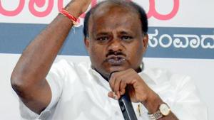 Karnataka chief minister HD Kumaraswamy is under fire from the BJP over his “kill mercilessly”comment.(PTI) Karnataka chief minister HD Kumaraswamy is under fire from the BJP over his “kill mercilessly”comment.(PTI)