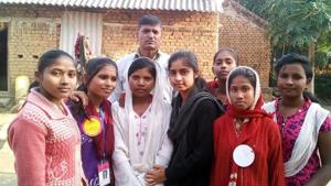 Rabni Tudu (third from left in white Kurti), Shreya Varma (in black Kurti) and Laxmi Karmakar (extreme right with white scarf) at Rabni's village house under Patamda Block in East Singhbhum(Manoj Kumar/Hindustan Times) Rabni Tudu (third from left in white Kurti), Shreya Varma (in black Kurti) and Laxmi Karmakar (extreme right with white scarf) at Rabni's village house under Patamda Block in East Singhbhum(Manoj Kumar/Hindustan Times)