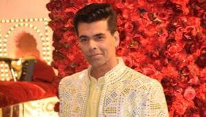 Karan Johar at a recent event.(IANS) Karan Johar at a recent event.(IANS)