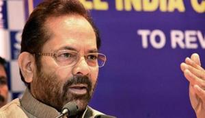 Union Minority Affairs Minister Mukhtar Abbas Naqvi.(PTI file photo) Union Minority Affairs Minister Mukhtar Abbas Naqvi.(PTI file photo)