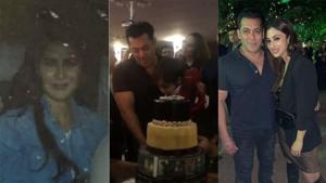 Several Bollywood celebs including Katrina Kaif and Mouni Roy attended Salman Khan’s birthday bash on Wednesday.(Viral Bhayani) Several Bollywood celebs including Katrina Kaif and Mouni Roy attended Salman Khan’s birthday bash on Wednesday.(Viral Bhayani)