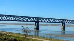 The Saraighat Bridge handles a huge volume of rail and road traffic daily. (Representative Photo)(PTI) The Saraighat Bridge handles a huge volume of rail and road traffic daily. (Representative Photo)(PTI)