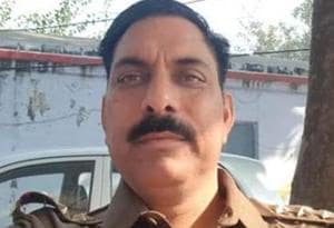 Subodh Kumar Singh, the police station house officer who was killed in Bulandshahr violence, of western Uttar Pradesh on December 3.(HT File Photo)