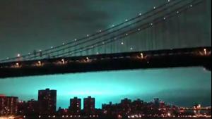 Blue light caused by a transformer explosion at a power plant in Queens.(AFP PHOTO / ALEXANDER C. KANE / TWITTER) Blue light caused by a transformer explosion at a power plant in Queens.(AFP PHOTO / ALEXANDER C. KANE / TWITTER)