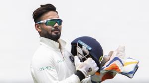 India's wicketkeeper Rishabh Pant holds his helmet during play on day three of the third cricket test between India and Australia in Melbourne, Australia, Friday, Dec. 28, 2018(AP) India's wicketkeeper Rishabh Pant holds his helmet during play on day three of the third cricket test between India and Australia in Melbourne, Australia, Friday, Dec. 28, 2018(AP)
