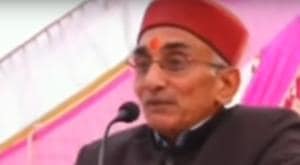 Vice chancellor of Veer Bahadur Singh Purvanchal University Professor Rajaram Yadav.(Videograb/ANI Twitter) Vice chancellor of Veer Bahadur Singh Purvanchal University Professor Rajaram Yadav.(Videograb/ANI Twitter)
