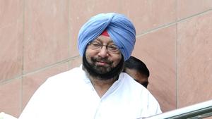 Punjab Chief Minister Capt. Amarinder on Sunday attacked the BJP for its “politically motivated” use of the film “Thje Accidental Prime Minister” on Manmohan Singh’s tenure as Prime Minister (File Photo)(HT Photo) Punjab Chief Minister Capt. Amarinder on Sunday attacked the BJP for its “politically motivated” use of the film “Thje Accidental Prime Minister” on Manmohan Singh’s tenure as Prime Minister (File Photo)(HT Photo)