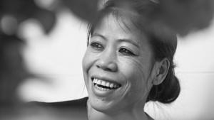 Boxer Mary Kom urges everyone to never give up and keep trying.(HT Photo/Raajessh Kashyap) Boxer Mary Kom urges everyone to never give up and keep trying.(HT Photo/Raajessh Kashyap)