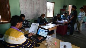 Some four million people were left off a draft National Citizens Register (NRC) published in July in Assam.(AFP) Some four million people were left off a draft National Citizens Register (NRC) published in July in Assam.(AFP)