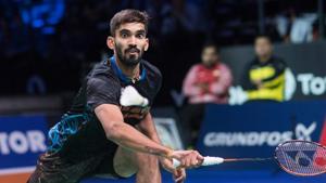 File image of Kidambi Srikanth in action during a match.(AFP) File image of Kidambi Srikanth in action during a match.(AFP)