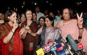 It is almost as though a woman politician in India is not permitted to have a normal family life or indeed interests other than her profession. Do we know, barring a very few, what interests our women politicians have?(PTI) It is almost as though a woman politician in India is not permitted to have a normal family life or indeed interests other than her profession. Do we know, barring a very few, what interests our women politicians have?(PTI)