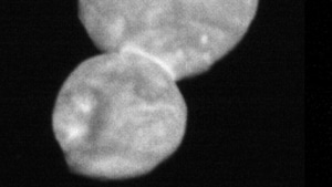 Four billion miles from the sun floats Ultima Thule, an icy celestial body that NASA scientists announced Wednesday is aptly shaped like a giant snowman.(Jim Bridenstine) Four billion miles from the sun floats Ultima Thule, an icy celestial body that NASA scientists announced Wednesday is aptly shaped like a giant snowman.(Jim Bridenstine)