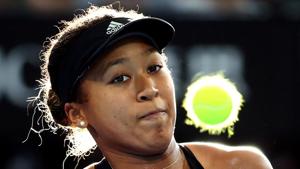 Japan's Naomi Osaka in action during her match against Latvia's Anastasija Sevastova.(REUTERS)