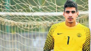 File image of India goalkeeper Gurpreet Singh Sandhu(HT Photo) File image of India goalkeeper Gurpreet Singh Sandhu(HT Photo)