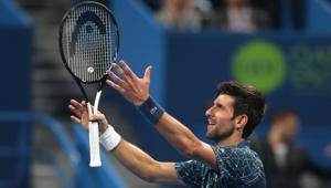 Novak Djokovic of Serbia reacts after winning against Marton Fucsovics of Hungary in the ATP Qatar Open tennis second round match in Doha on January 2, 2019(AFP) Novak Djokovic of Serbia reacts after winning against Marton Fucsovics of Hungary in the ATP Qatar Open tennis second round match in Doha on January 2, 2019(AFP)