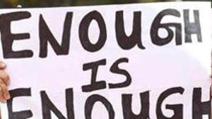 Women students of the medical college staged a protest demanding legal action against the assistant professor.(AFP File) Women students of the medical college staged a protest demanding legal action against the assistant professor.(AFP File)