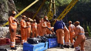 Rescue operations in the illegal mine in Meghalaya where 15 miners are trapped since December 13 have become difficult in the absence of a blueprint of the 355-ft well, Centre told Supreme Court on Friday.(AFP File Photo) Rescue operations in the illegal mine in Meghalaya where 15 miners are trapped since December 13 have become difficult in the absence of a blueprint of the 355-ft well, Centre told Supreme Court on Friday.(AFP File Photo)