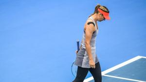 Maria Sharapova of Russia reacts during her women's singles quarter-final match against Aryna Sabalenka of Belarus at the Shenzhen Open tennis tournament.(AFP) Maria Sharapova of Russia reacts during her women's singles quarter-final match against Aryna Sabalenka of Belarus at the Shenzhen Open tennis tournament.(AFP)