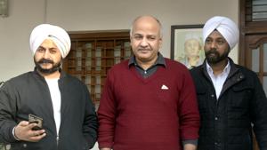 Deputy Chief Minister Manish Sisodia seen with other AAP MLAs during Delhi Assembly session, at Delhi Vidhan Sabha, in New Delhi, on Thursday, January 3, 2019.(Sushil Kumar/HT PHOTO) Deputy Chief Minister Manish Sisodia seen with other AAP MLAs during Delhi Assembly session, at Delhi Vidhan Sabha, in New Delhi, on Thursday, January 3, 2019.(Sushil Kumar/HT PHOTO)