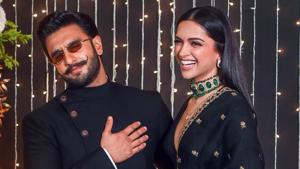 Deepika Padukone and and her husband Ranveer Singh at the wedding reception of Priyanka Chopra and Nick Jonas in Mumbai on December 20, 2018.(PTI) Deepika Padukone and and her husband Ranveer Singh at the wedding reception of Priyanka Chopra and Nick Jonas in Mumbai on December 20, 2018.(PTI)
