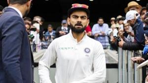 India's captain Virat Kohli walks up the player race during play on day five of the third cricket test between India and Australia.(AP) India's captain Virat Kohli walks up the player race during play on day five of the third cricket test between India and Australia.(AP)