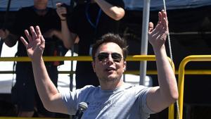 Elon Musk’s lawyer has a theory for why investors suing the Tesla Inc. chief executive officer are so eager to draw his former girlfriend into a case related to his infamous tweet about taking the electric-car maker private.(Robyn Beck/AFP/Get) Elon Musk’s lawyer has a theory for why investors suing the Tesla Inc. chief executive officer are so eager to draw his former girlfriend into a case related to his infamous tweet about taking the electric-car maker private.(Robyn Beck/AFP/Get)