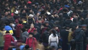 China’s population will peak in 2029 at 1.44 billion before beginning a period of “unstoppable” decline, a government report said.(AP File Photo) China’s population will peak in 2029 at 1.44 billion before beginning a period of “unstoppable” decline, a government report said.(AP File Photo)
