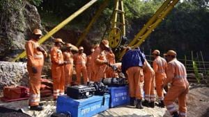 Two miners were found dead on Sunday in Meghalaya’s East Jaintia Hills district, who police suspect were killed by falling boulders that hit them while they were trying to extract coal, even as the fate of 15 people trapped in a flooded mine since December 13 is unknown.(AFP)